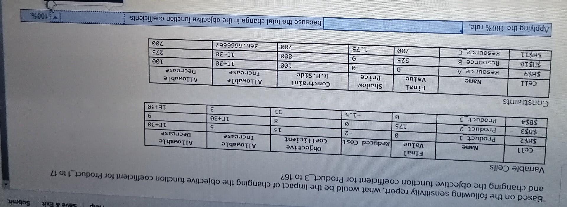 Helppp save & Exit Submit Based on the following