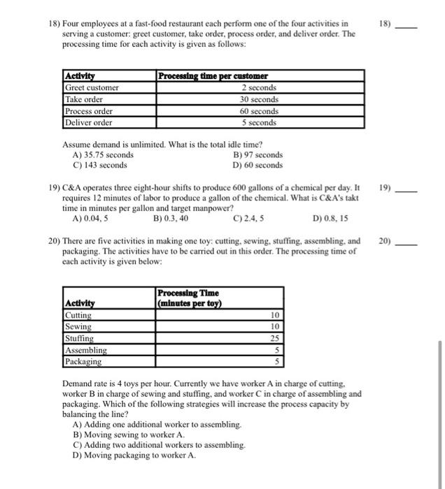 13) 13) Patients are arriving at a clinic at a