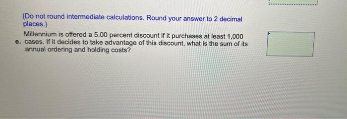 Dairy of the Millennium is a large wholesaler of