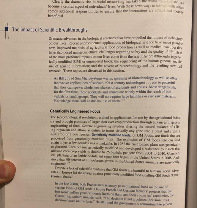 answer completely and thoroughly Describe the