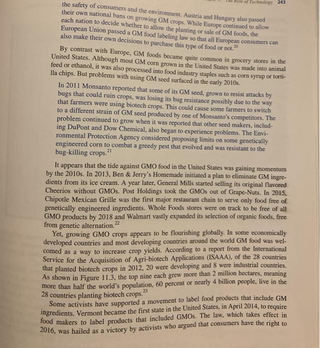 answer completely and thoroughly Describe the