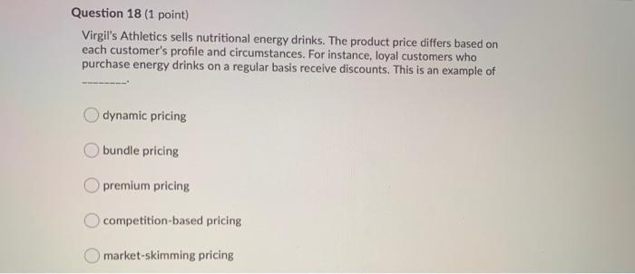 Question 25 (1 point) The workload approach is