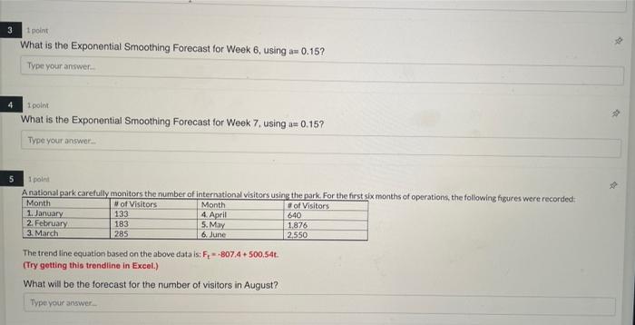 Moving Average and Exponential Smoothing, please