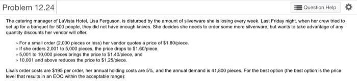 a.What is the optimum ordering quantity? Units