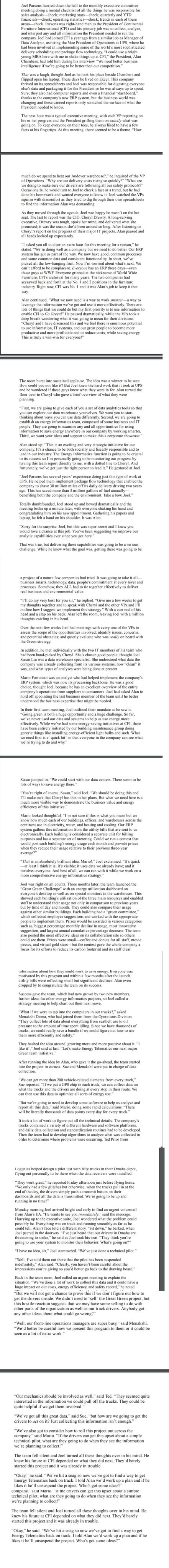 QUESTION 3: Develop a plan for Joel and his team