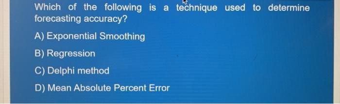 Which of the following is a technique used to