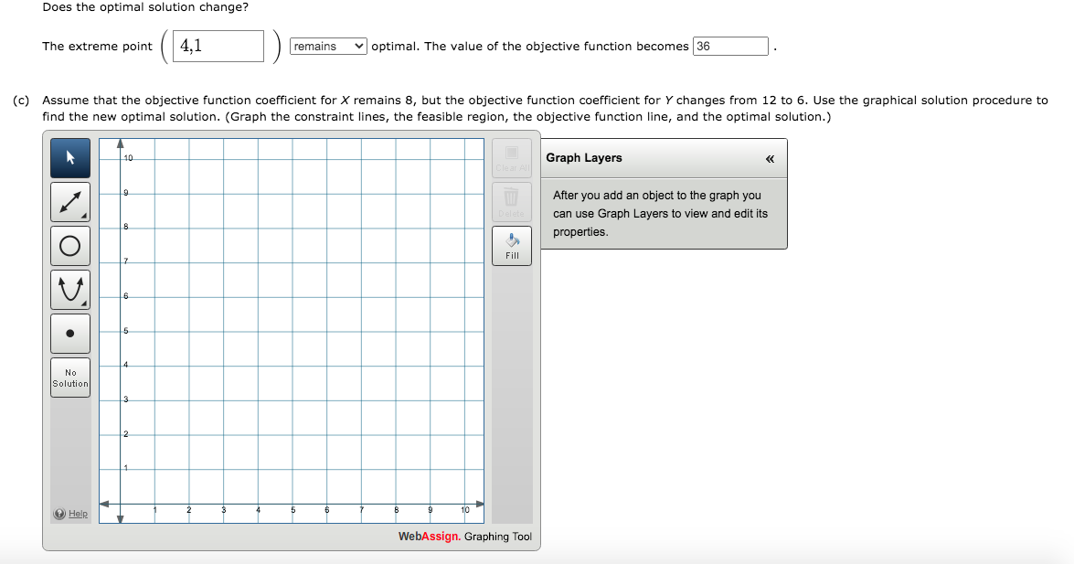 Min 8X + 12Y s.t. 1X + 3Y 27 2X + 2Y 2 10 6X + 2Y