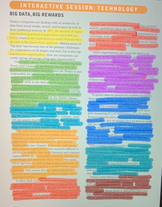 4. Identify three decisions that were improved by