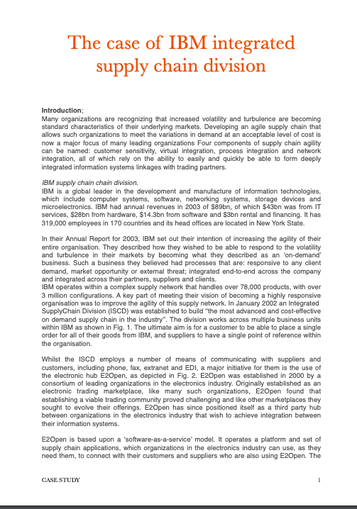 Read the following case study: and answer the