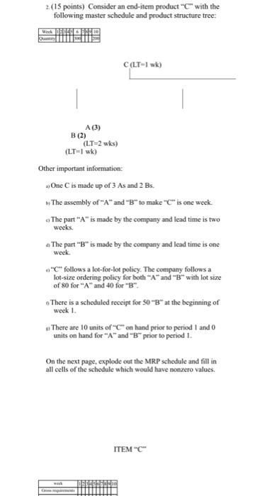 Question 1 Question 2 1. (15 points) Sally's Silk