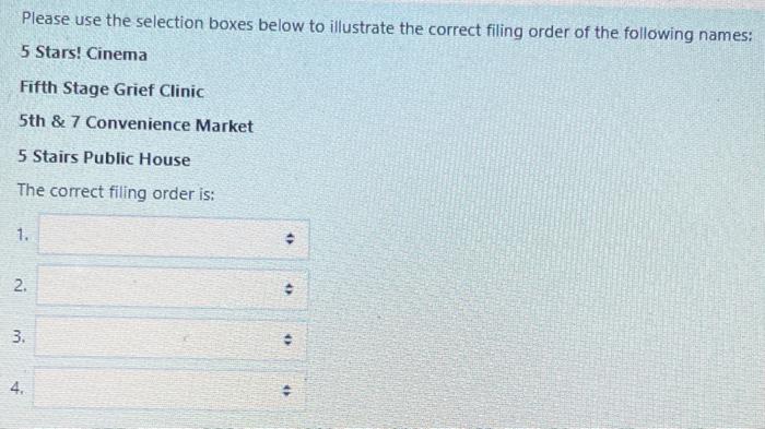 ARMA rule please tell the correct order (which