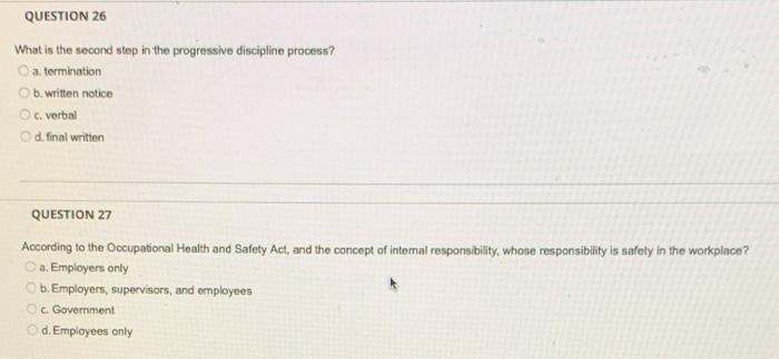 QUESTION 26 What is the second step in the