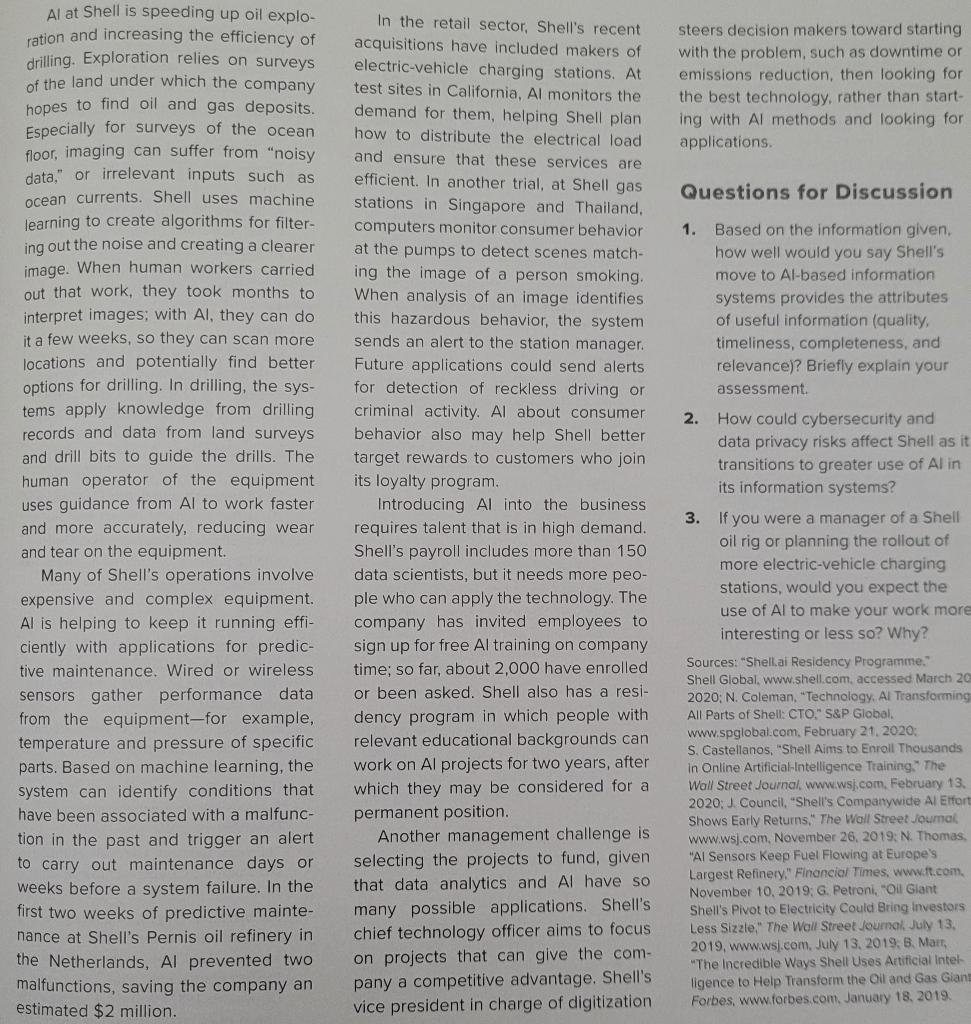 1. Based on the information given, how well would