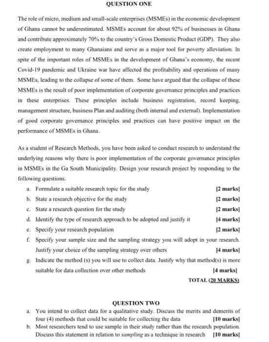 please answer the question 1 and 2 QUESTION ONE