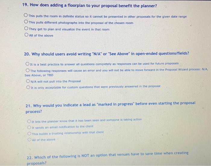 19. How does adding a floorplan to your proposal