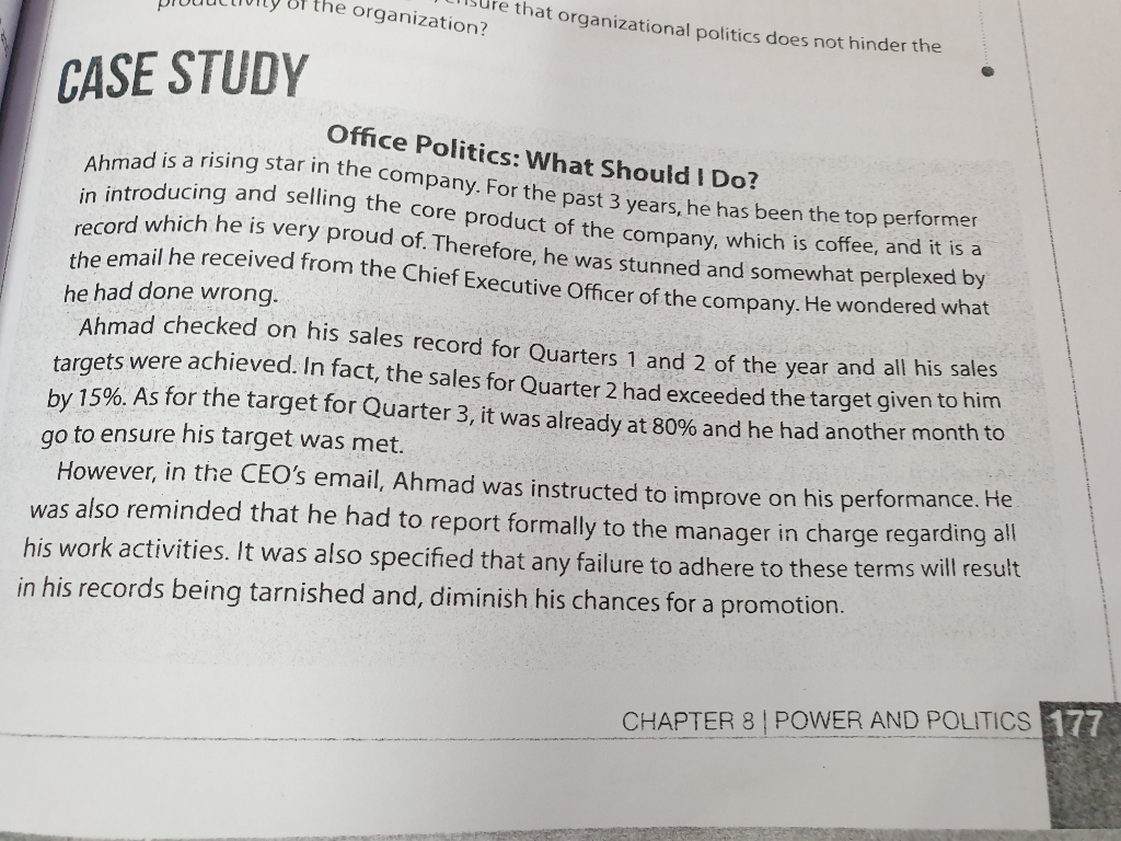 Question 1 to 3 Ahmad is a rising star in the