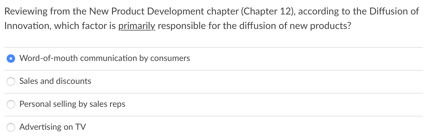 Reviewing from the New Product Development