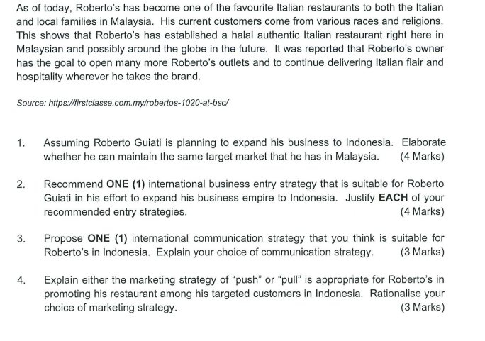 As of today, Roberto's has become one of the