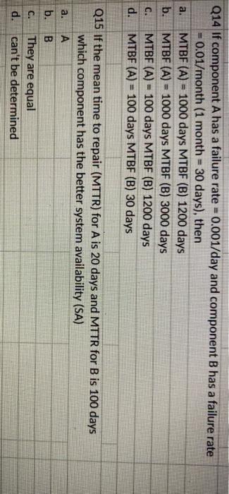 Q6 Takt time is defined as the ratio between