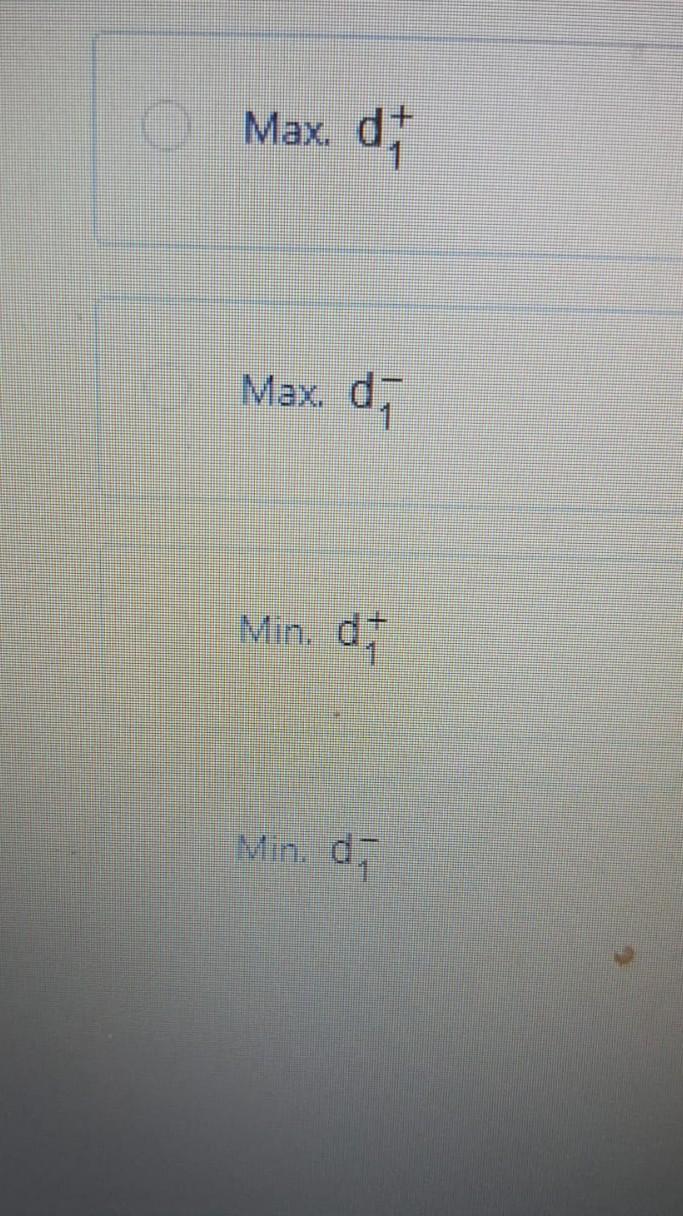 If a Goal programming problem has only one goal