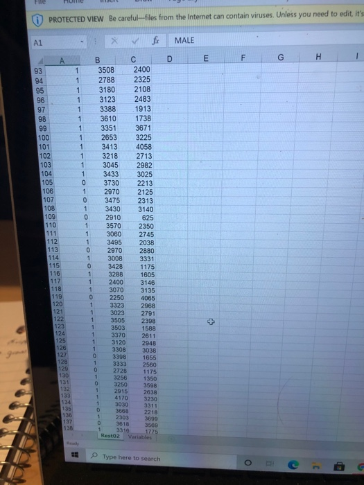 please help. data is attached this is all the