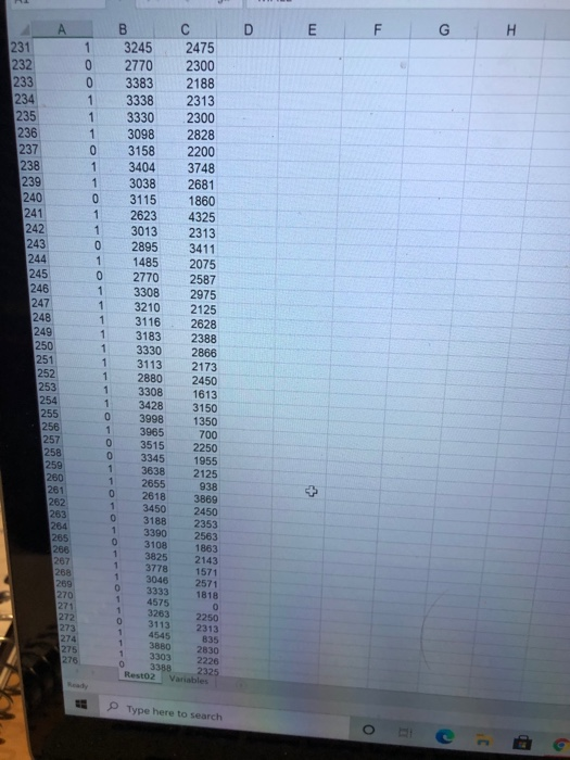 please help. data is attached this is all the