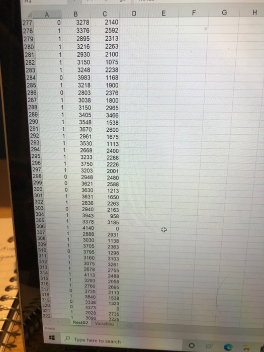 please help. data is attached this is all the