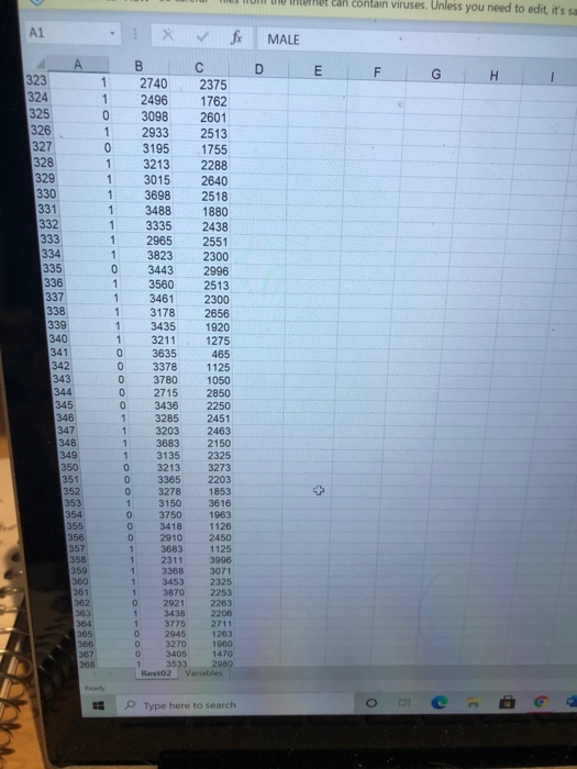 please help. data is attached this is all the