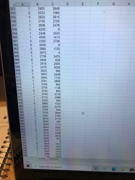 please help. data is attached this is all the