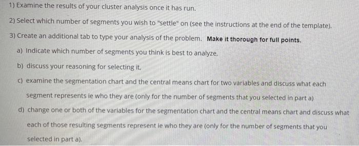 CLUSTER ANALYSIS EXAMINATION. FIRST PIC IS THE