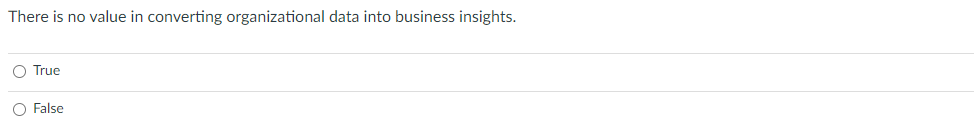 There is no value in converting organizational