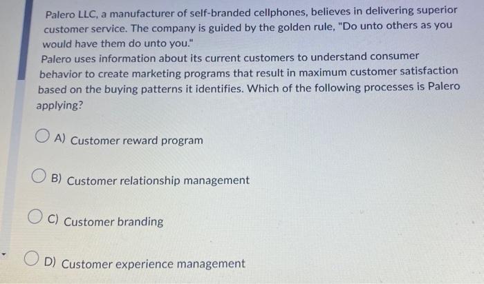 Palero LLC, a manufacturer of self-branded