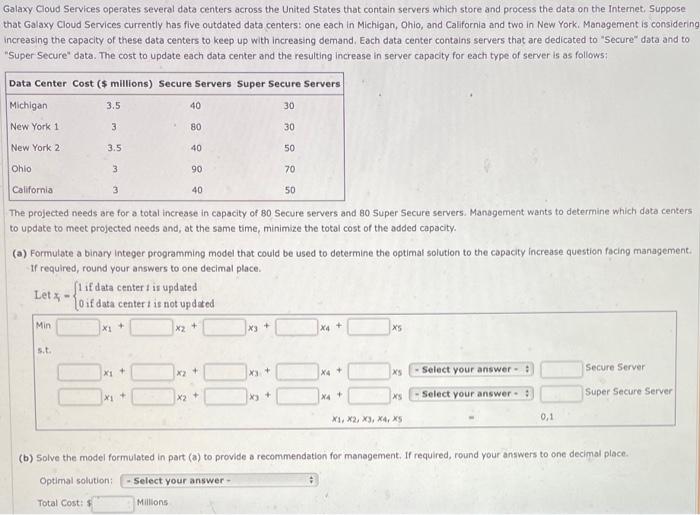 Galaxy Cloud Services operates several data