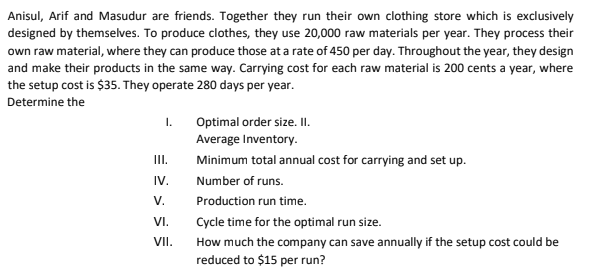 Please do not use excel. Show all the steps
