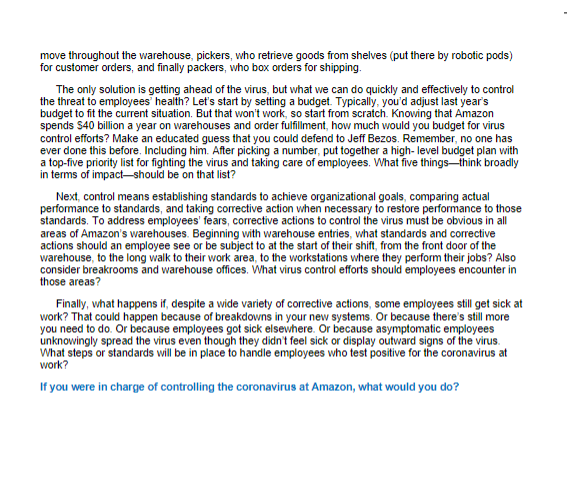 MGMT 12e, Ch 16 What Would You Do? Amazon