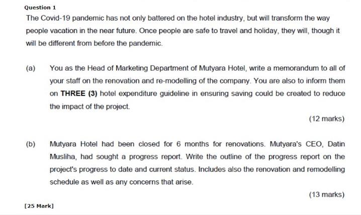 PLEASE HELP ME COMPLETE QUESTION 1 (a) & (b) ASAP