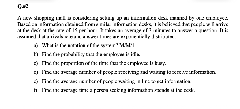 show how to solve in excel Q.#2 A new shopping