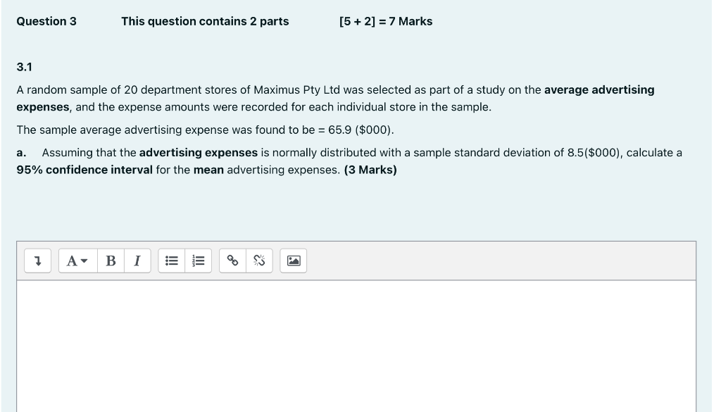 Question 3 This question contains 2 parts [5 + 2]