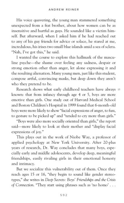 Read two articles to answer two questions 1.