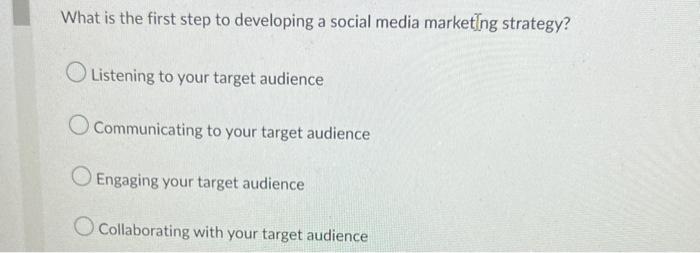 What is the first step to developing a social