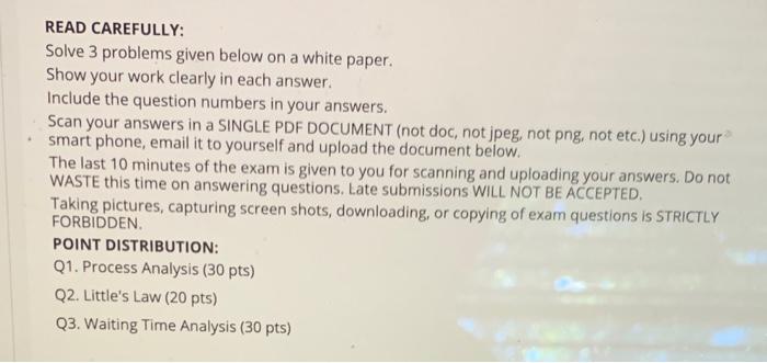 READ CAREFULLY: Solve 3 problems given below on a