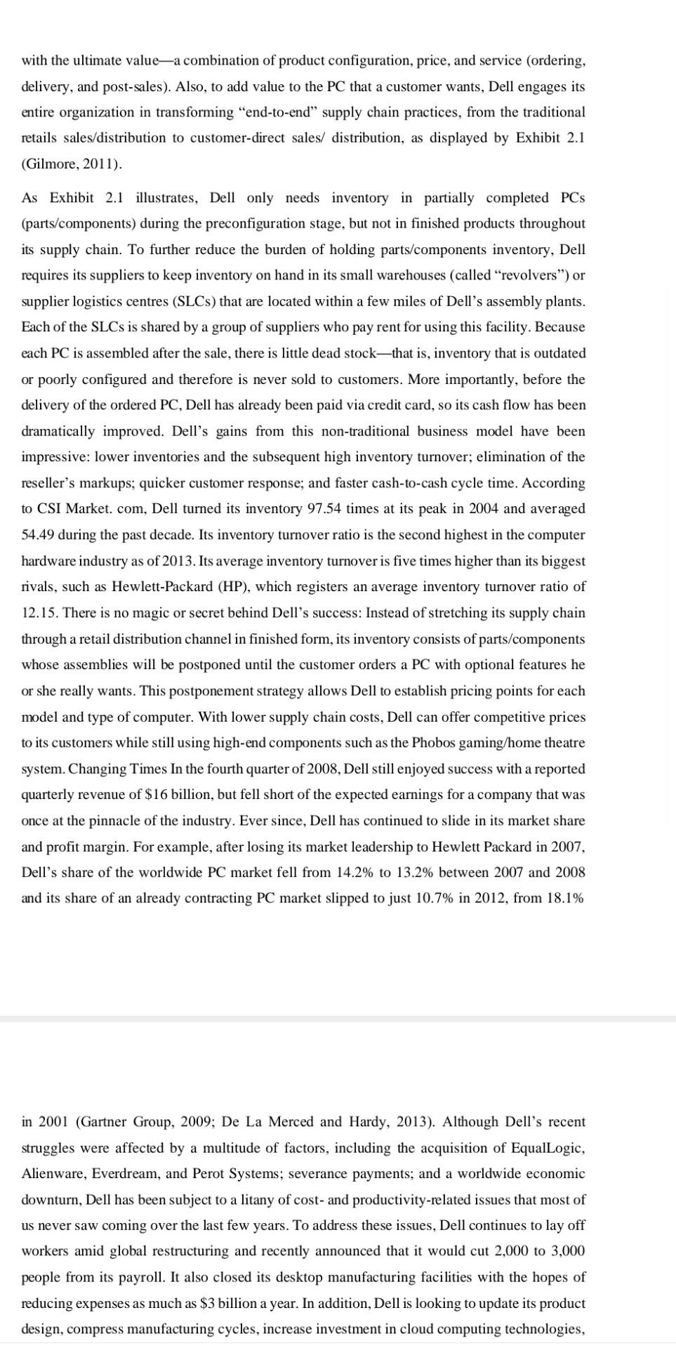 The Brief History of Dell's Postponement Strategy