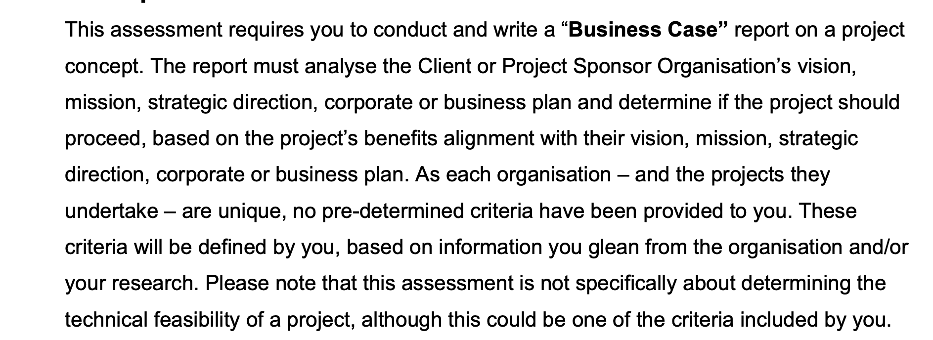 This assessment requires you to conduct and write