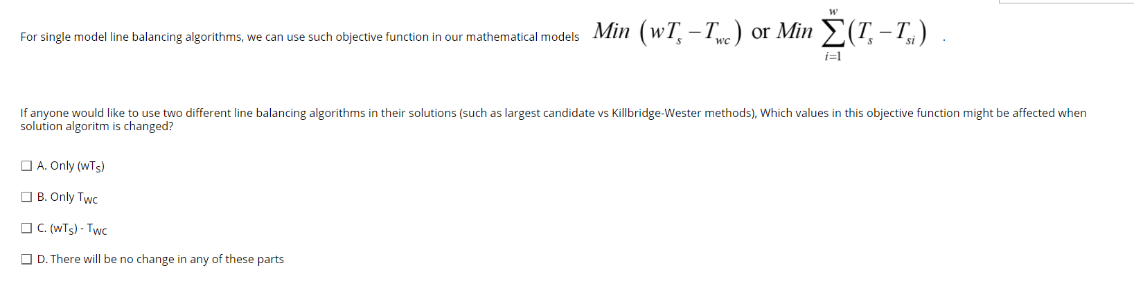 3. Three models A, B and C are to be assembled on
