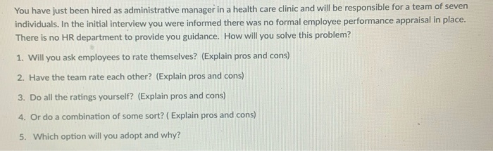 600 words minimum You have just been hired as