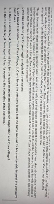 Alex, Barb, and Carly are siblings. In 2015, they