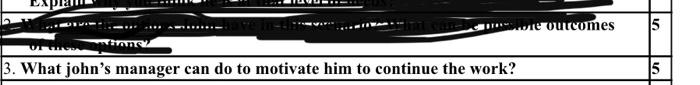Scenario John is a father of two young children