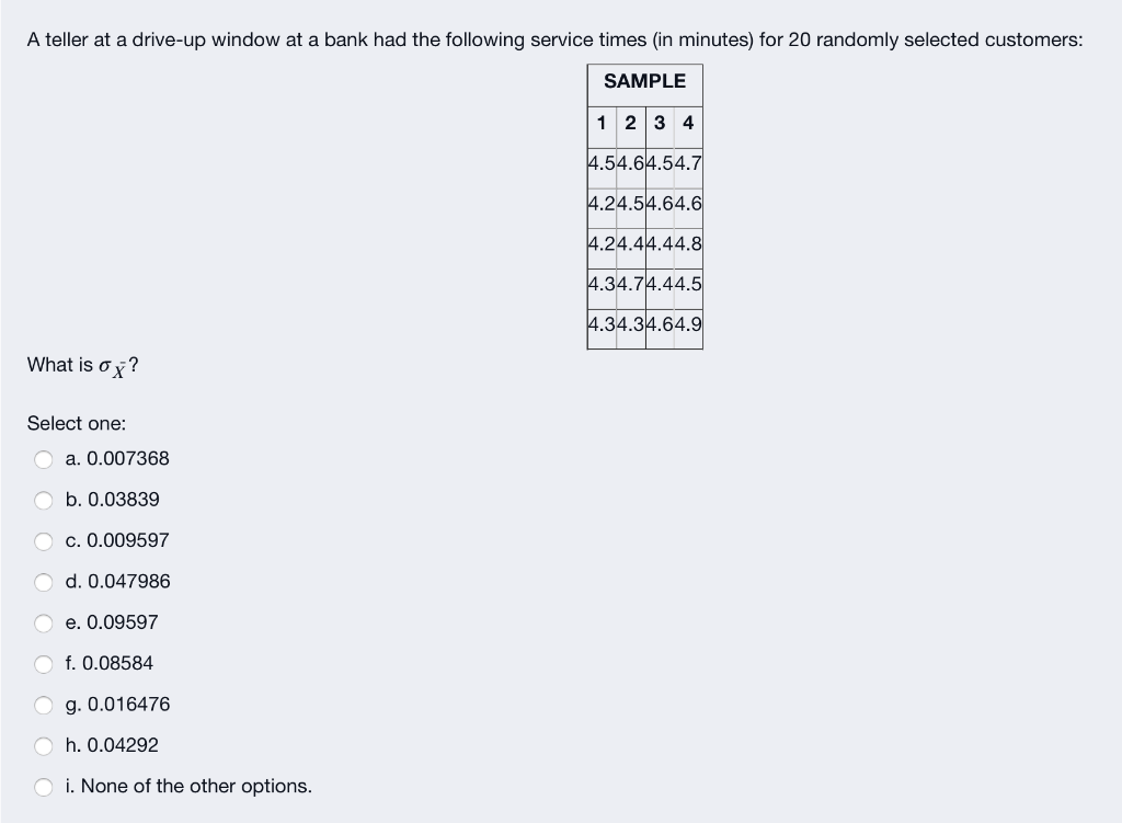A teller at a drive-up window at a bank had the
