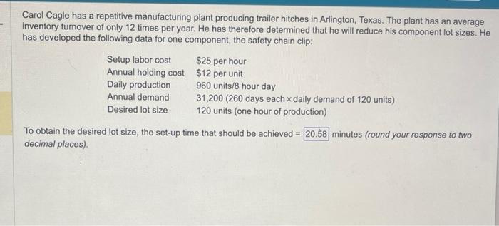 please help me solve this Carol Cagle has a