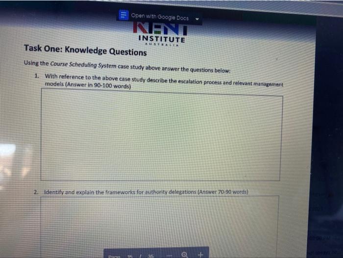 Open with Google Docs NANT AUSTRALIA INSTITUTE